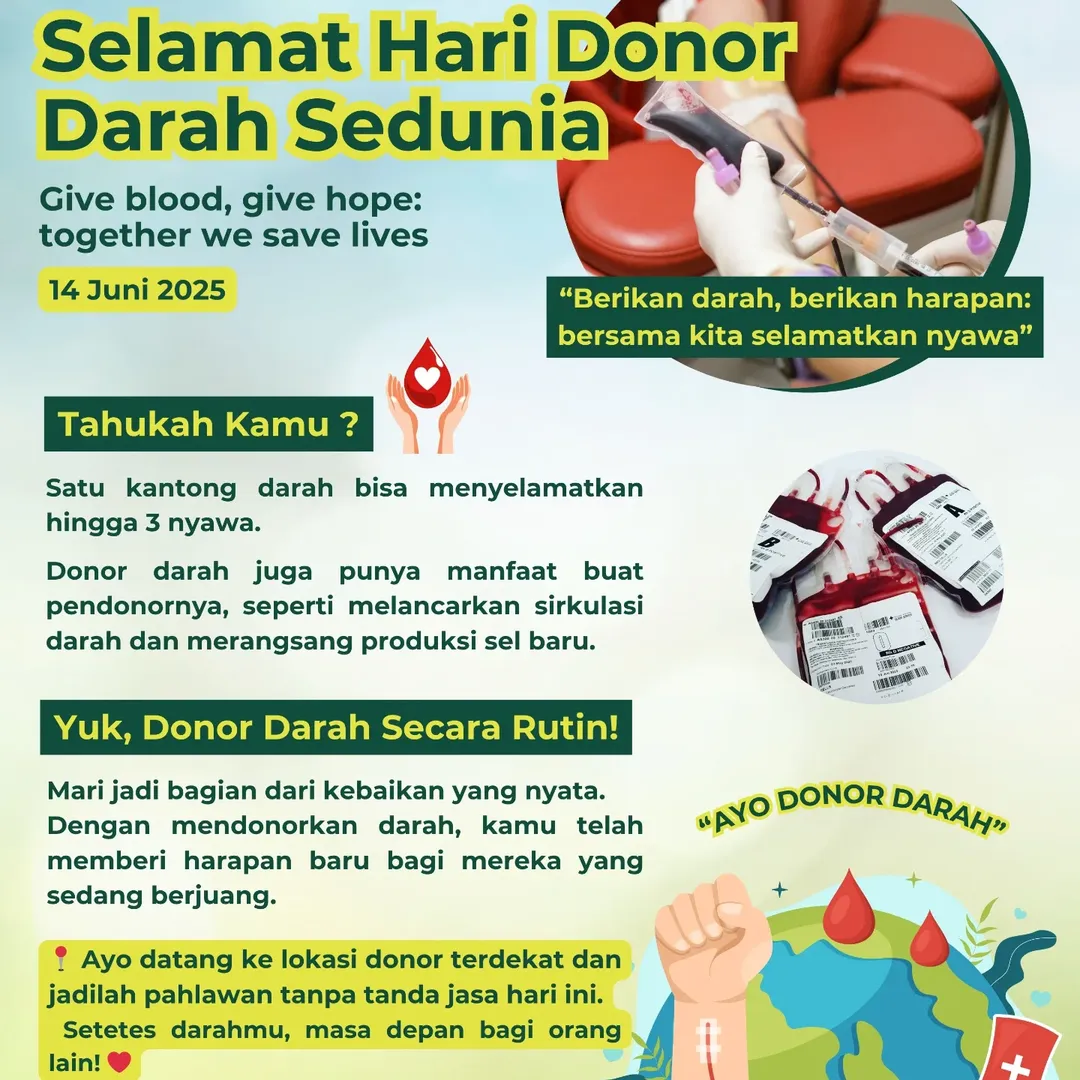 Selamat Hari Donor Darah Sedunia