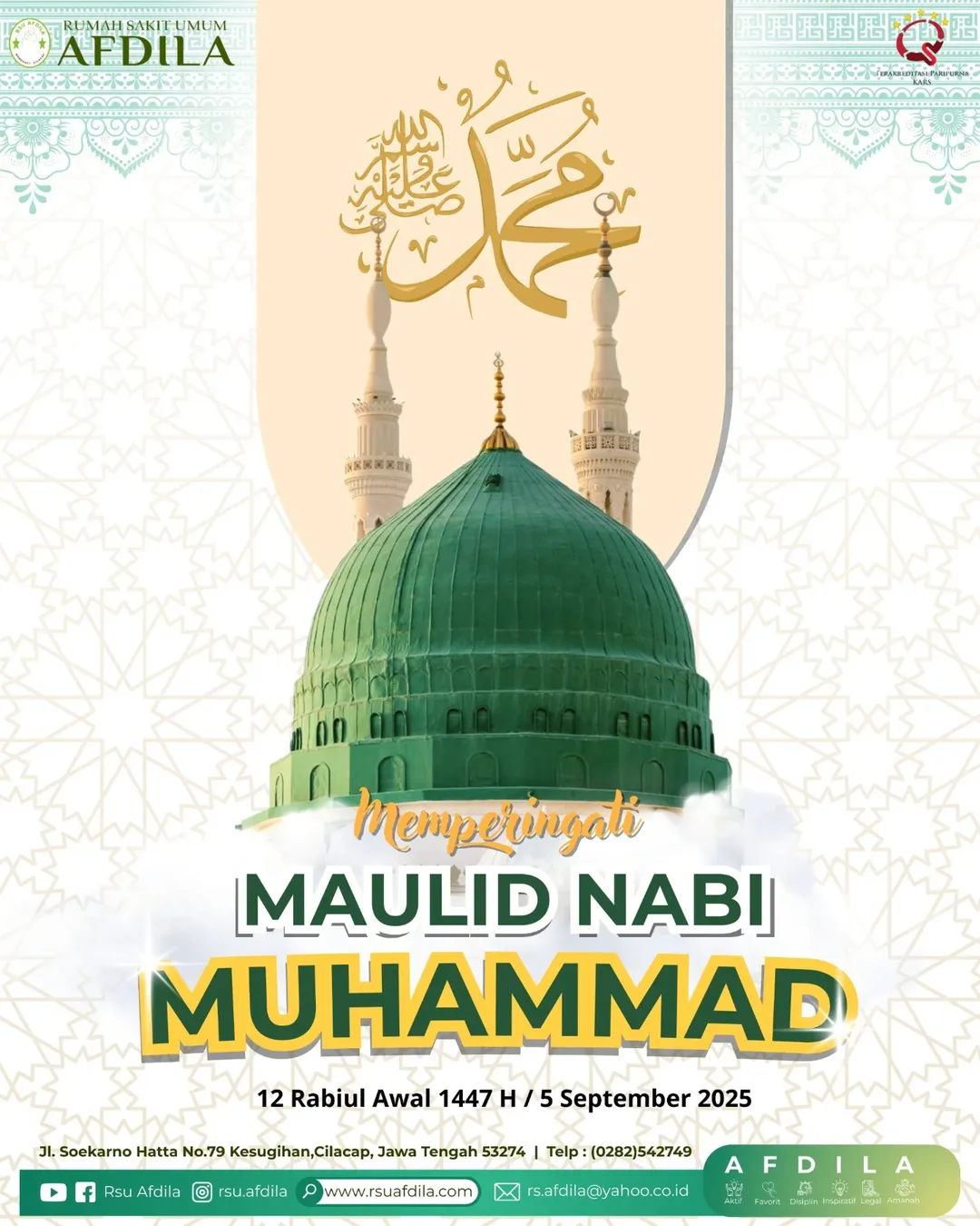 ✨ Selamat Memperingati Maulid Nabi Muhammad SAW ✨