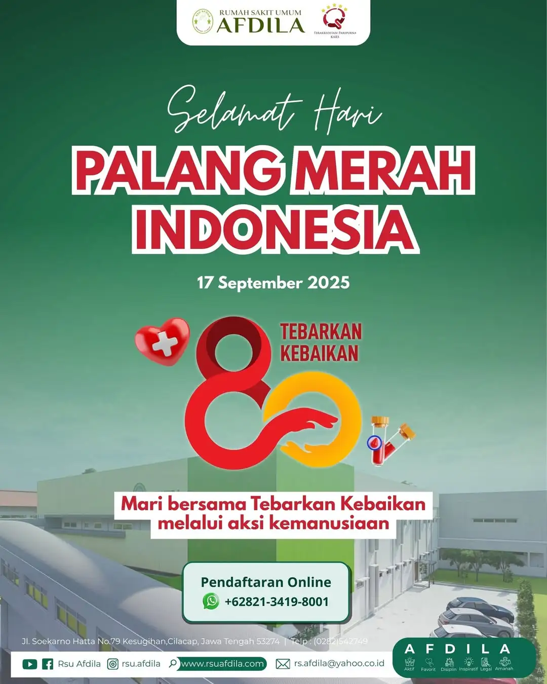 Selamat Hari Palang Merah Indonesia ke-80