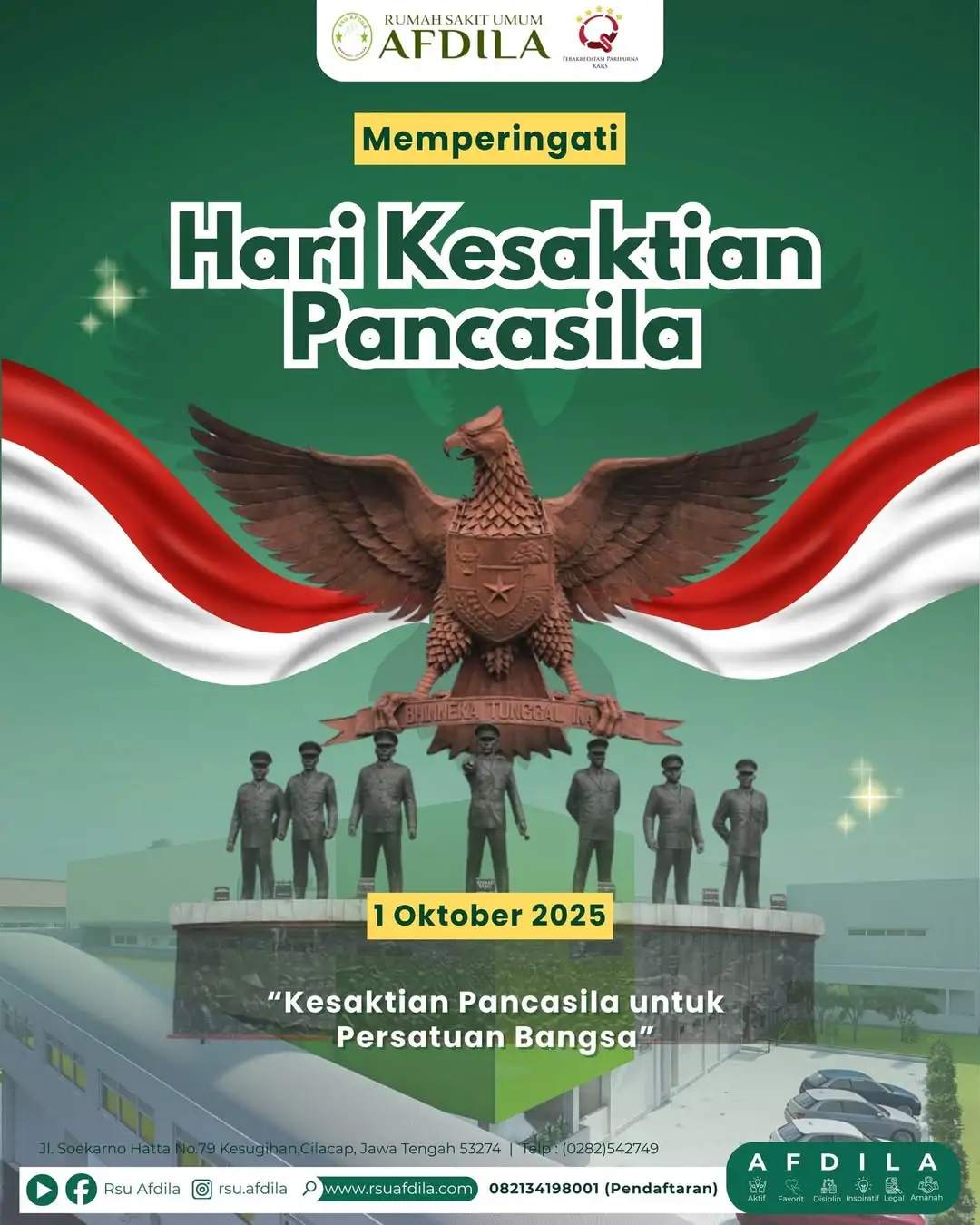 Selamat memperingati Hari Kesaktian Pancasila