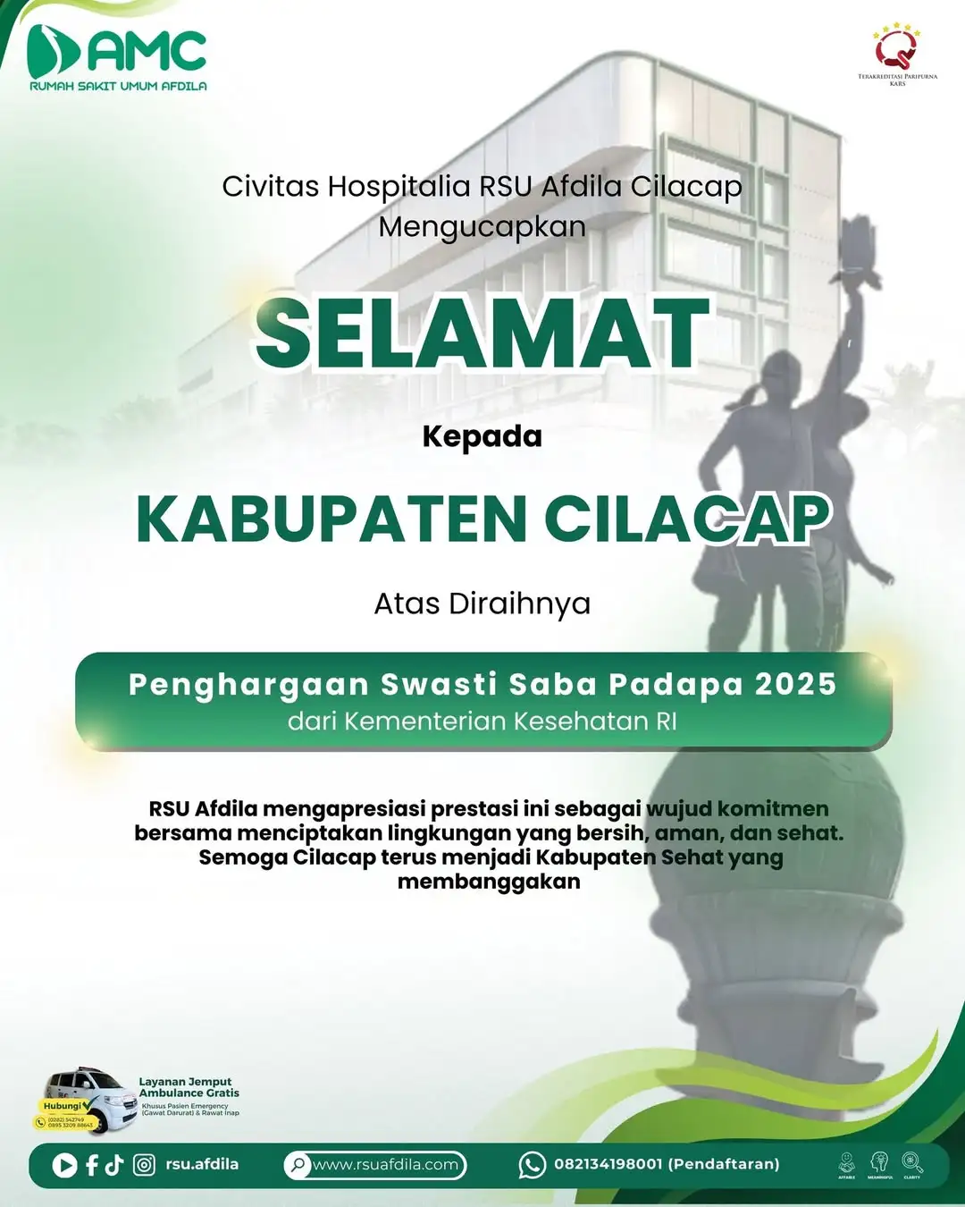 🌿 Selamat untuk Kabupaten Cilacap!