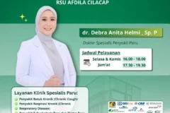 ✨ Selamat Bergabung di RSU Afdila Cilacap ✨dr. Debra Anita Helmi, Sp.P 👩‍⚕️🫁